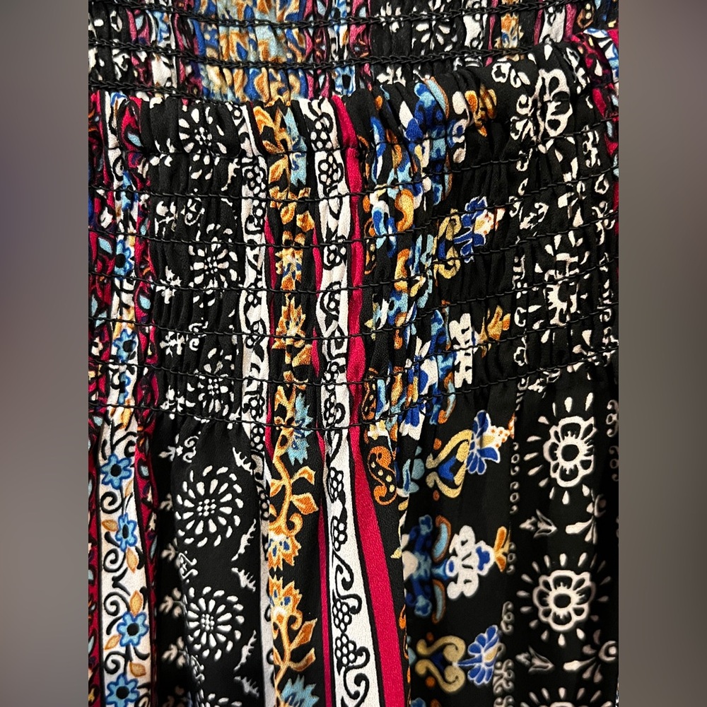 Westport Bohemian Multicolor Off-Shoulder Top long sleeve/ Size 3X - Picture 6 of 13